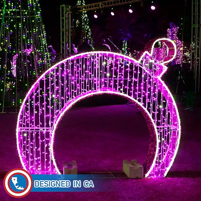 Russell Decor 10ft/3m Led Rope Lights Lamps Kit Indoor Outdoor Decorative Lighting for Party Wedding Valentine's Day Backyard Patio Deck Bright Flexible String Tube Lights Waterproof- Pink