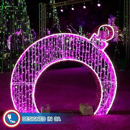 Russell Decor 100ft/30m Led Rope Lights Lamps Kit Indoor Outdoor Decorative Lighting for Party Wedding Valentine's Day Backyard Patio Deck Bright Flexible String Tube Lights Waterproof- Pink