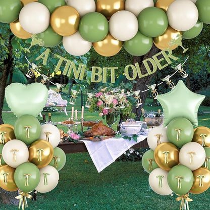 A Tini Bit Older Birthday Decorations Glitter Sage Green Gold Balloon Set Star Heart Foil Balloons Martini Glasses Bunting Banner Garland Cocktail Night Bachelorette Bridal Shower Bar Party Girl Women