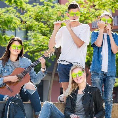 Cindeer 40 Pairs Rimless Star Shape Sunglasses Colorful Transparent Sunglasses Pentagram Glasses for Party