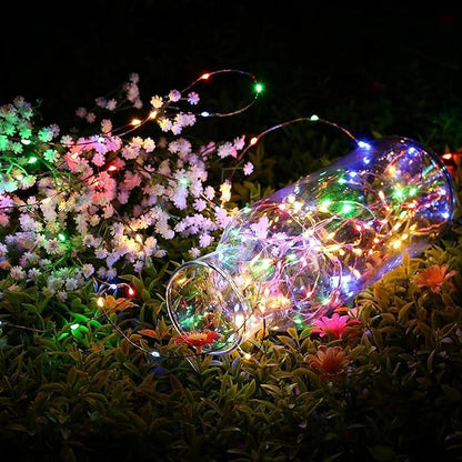 Joomer Battery String Lights, 4 Pack Total 64FT 200 LED Battery Operated String Light, Twinkle Fairy Lights with Timer for Home, Garden, Store, Party, Holiday, Indoor Decor (Multicolor)