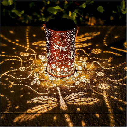 Christmas Gifts for Women Dragonfly Solar Lanterns Outdoor Waterproof Hanging Solar Lights Dragonfly Gifts for Men Metal Decorative LED Lanterns for Yard, Patio, Lawn, Tabletop, Pathway, Garden Decor