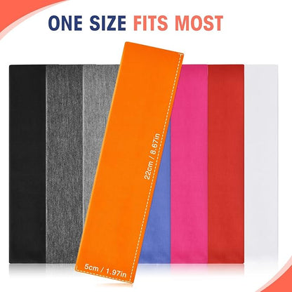 Hotop 20 Pcs Sport Stretchy Headbands for Girls Women Non Slip Soft Fabric Elastic Headband Bulk for Yoga DIY Team Gifts