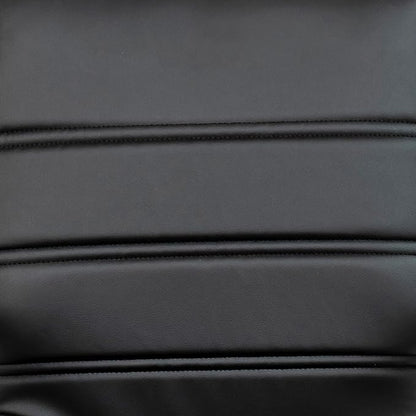 Flash Furniture Whitney Mid-Back Swivel LeatherSoft Desk Chair with Padded Seat and Armrests, Adjustable Height Padded Office Chair, Black