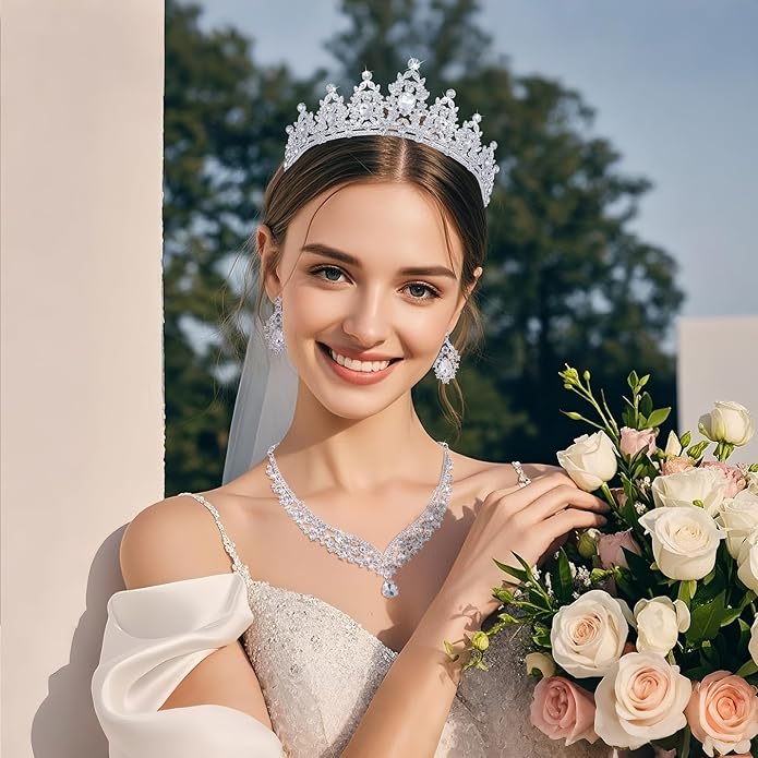 Kamirola - Queen Crown and Tiaras Princess Crown for Women and Girls Crystal Headbands for Bridal, Princess for Wedding and Party（01）