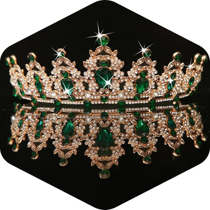 Kamirola - Queen Crown and Tiaras Princess Crown for Women and Girls Crystal Headbands for Bridal, Princess for Wedding and Party（01）
