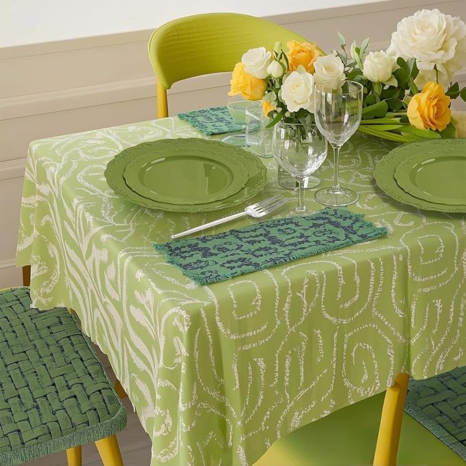 U-QE 100PCS Olive Green Plastic Plates - Plastic Green Plates Disposable Heavy Duty - Olive Disposable Plates for Party Including 50PCS 10'' Dinner & 50PCS 7.5'' Dessert