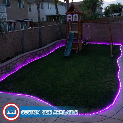 Russell Decor 10ft/3m Led Rope Lights Lamps Kit Indoor Outdoor Decorative Lighting for Party Wedding Valentine's Day Backyard Patio Deck Bright Flexible String Tube Lights Waterproof- Pink
