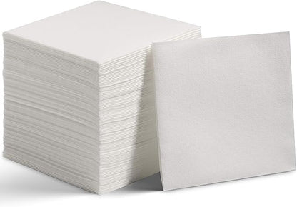 200 Linen-Feel Lunch Napkins - Disposable Cloth-Like Luncheon Paper Napkins, Made In USA - Soft and Absorbent Cloth-Like Napkins For Kitchen, Parties, Weddings, Dinners or Events (Pack of 200)