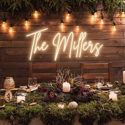 Custom Neon Signs, Personalized Led Neon Lights Sign,Neon Sign Customizable for Wall Decor Wedding Birthday Party Bedroom Bar Shop Name Logo Lights (Optional 10" to 60")