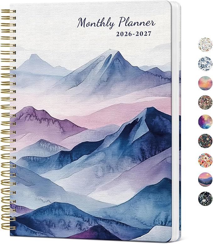 Monthly Planner 2026-2027, 2 Year Months Calendar Planner 2026-2027, Runs from January 2026 - Decembe 2027, 7" x 10", 24 Months, Perfect for School Office Home Planning - Distant Peaks