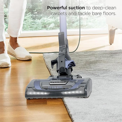 Shark Rocket Pro DLX | Corded Stick Vacuum | Removable Hand Vacuum, Advanced Swivel Steering, XL Dust Cup Capacity | Crevice Tool, Upholstery Tool & Anti-Allergen Dust Brush | Gold | HV371GD