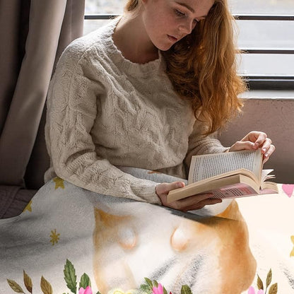 Just A Girl Who Loves Hamsters Blanket Lightweight Cozy Flannel Fleece Throw Blanket Best Gift Home Decor for Bed Couch Outdoor Camping 40"x30" XS for Pets Toddler