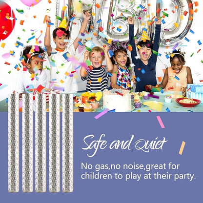 BATTIFE 20Pack Confetti Wands, Colorful Confetti Shoot Poppers, Tissue Paper Flick Flutter Sticks for Wedding Celebrations, Anniversary, Birthday Party Supplies, Multi-Color 7.8inch