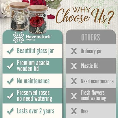 White Rose in a Glass Dome - Premium Real Roses that Last a Year or More - Mother's Day Unique Gifts For Her Preserved Roses - Forever Flower Decor Preserved Flowers - Eternal Rose Display