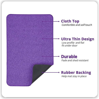 Bath Mat,Ultra Thin Bathroom Rugs,Rubber Bath Mats for Bathroom,No Slip Bath Rugs,Quick Dry,Machine Washable,Low Pile,Absorbent,Shower Outside,Sink,Home Decor Accessories.Purple,2'x3'(24x36inch)