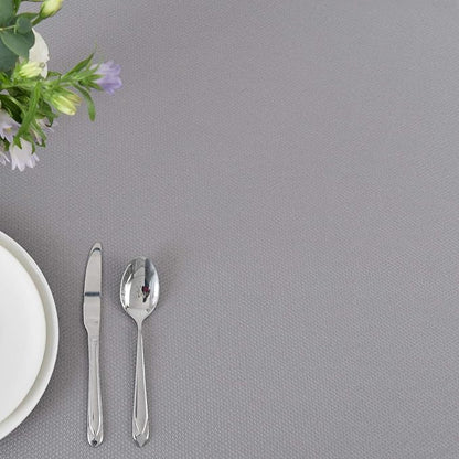 maxmill Textured Rectangle Tablecloth Water Resistant Wrinkle Free Spill-Proof, Soft Jacquard Table Cloth for Banquet Parties Event Holiday Dinner, Indoor and Outdoor Use, 60 x 84 Inch, Light Grey