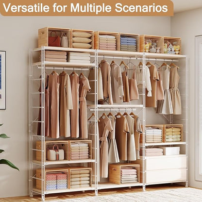 Acrylic File Organizer with Lid, Bamboo File Box with Handle, Hanging File Folder Organizer, Portable Filing Organizer File Crate Storage Box for Home Office Classroom, Letter Size