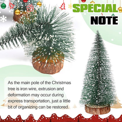 6FT Pre-Lit Christmas Garland with Mini Christmas Tree, Artificial Christmas Green Rattan Pine Cypress Garland, Seasonal Garland for Mantle Stairs Table Fireplace Xmas Decoration