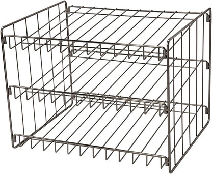 Kitchen Details 3 Tier Can Organizer | Canned Food Storage Rack | Kitchen Cabinet and Pantry Organization | Holds 36 Cans | Space Saving | Onyx
