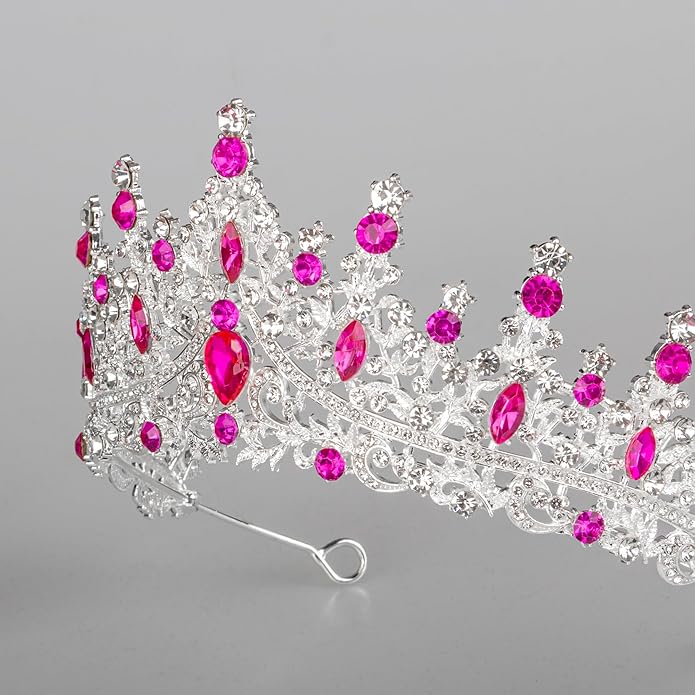 Tiaras and Crowns for Women Crystal Princess Tiaras Rhinestone Queen Crowns For Wedding Bridal Birthday Prom Pageant Party (Tiara 100)