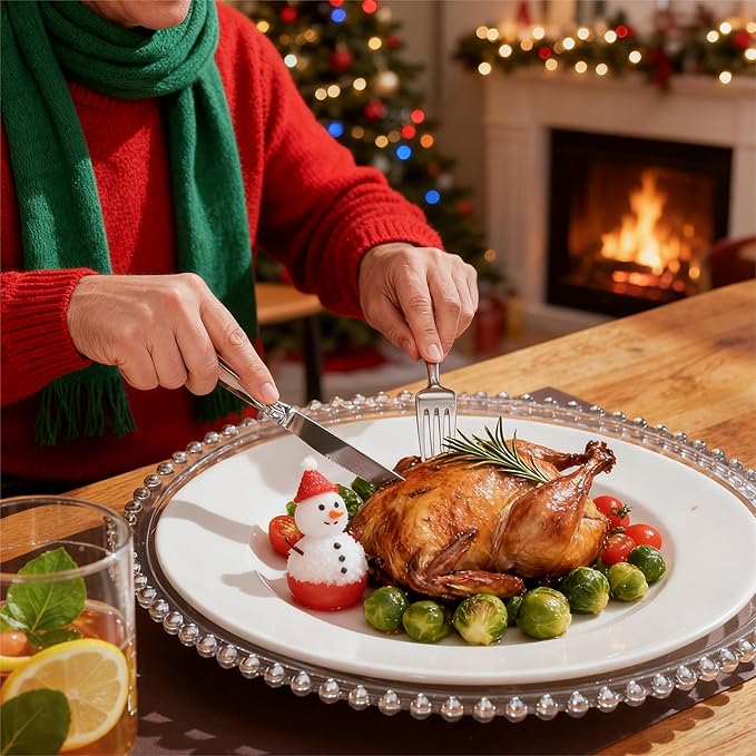 WDF 200 Pieces Silver Plastic Silverware Disposable - 50Guests Silverware Plastic Cutlery - Disposable Utensils Includes 100 Forks, 50 Spoons, 50 Knives Perfect for Christmas Wedding or Party