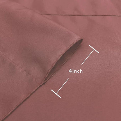 Hiasan 10ftx10ft Dusty Rose Backdrop Curtains for Parties, Polyester Photography Backdrop Drapes for Family Gatherings, Wedding Decorations