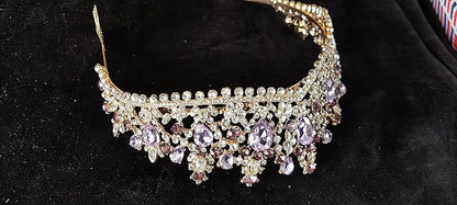 Vintage Baroque Crown Tiara Diadem Wedding Crystal Rhinestone Crown And Tiaras Bridal Hair Jewelry Wedding Hair Accessories