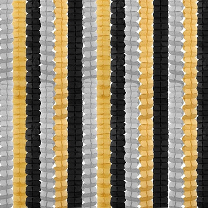 Black-Gold Silver Party-Decorations Streamers Garland - 157Ft Graduation Four-Leaf Clover Hanging Banner,Retirement Men Boys Birthday Wedding Baby Bridal Shower New Years Supplies Decor Hugtmr