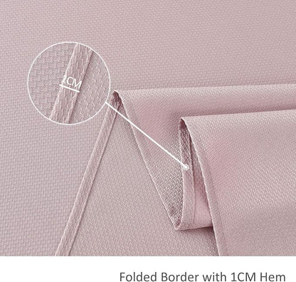 maxmill Jacquard Square Tablecloth Waterproof Spillproof Wrinkle Resistant Soft Textured Table Cloth for Dinner and Party Washable Polyester Fabric, Indoor and Outdoor Use, 60 x 60 Inch, Dusty Pink