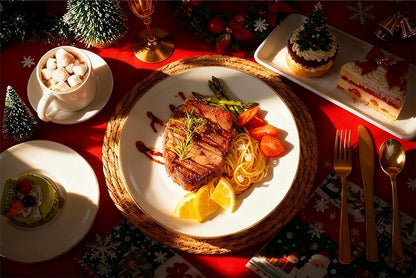 Festiva 350Pcs Gold Plastic Plates - White and Gold Dinnerware Set Disposable include 10" & 7" Plates,Cups,Silverware,Napkins -serve 50 Guests Perfect for Wedding& Chritmas & Party