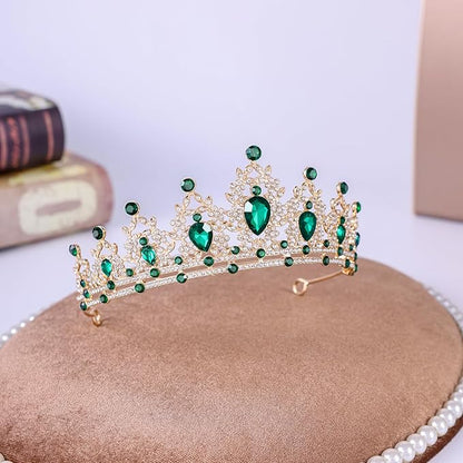 Princess Tiara and Crown for Women Wedding Tiaras for Bridal girls Tiaras and Crystal Crowns Rhinestone Headband Metal Hair Accessories for Costume Birthday Party Prom Gifts