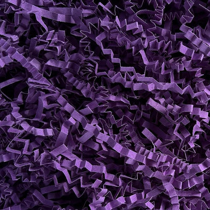 2LB Purple Crinkle Shredded Paper Filler for Gift Baskets Confetti Birthdays Weddings Valentines Day Party Favors Decorations