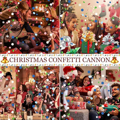 Christmas Confetti Cannon Confetti Poppers12 Inch Xmas Party Popper 12 Pack Confetti Party Cannon Christmas Decorations for 2025 Celebration New Year