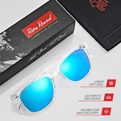 Retro Rewind Polarized Sunglasses for Men and Women - UV Protection Classic Sun Glasses