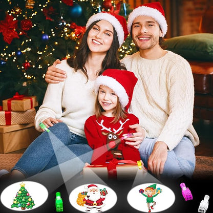 40PCS Christmas Party Favors for Kids,Christmas LED Light Up Finger Lights Glow in the Dark Party Favors for Kids, Classroom Prizes Trick or Treats Gifts