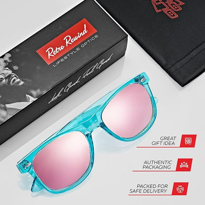 Retro Rewind Polarized Sunglasses for Men and Women - UV Protection Classic Sun Glasses