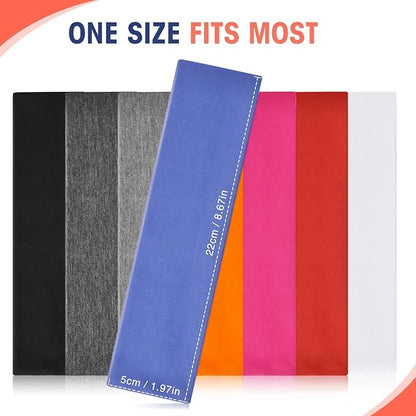 Hotop 20 Pcs Sport Stretchy Headbands for Girls Women Non Slip Soft Fabric Elastic Headband Bulk for Yoga DIY Team Gifts