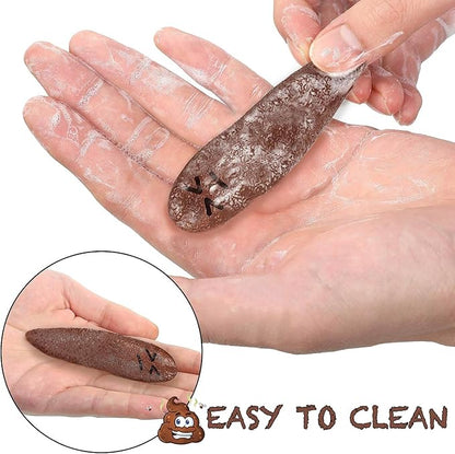 Poop Slingshot 12pcs Fake Poop Toys for Kids Stocking Stuffers, Funny Gag Gifts Bulk Party Favors Game Prizes, Sticky Poo Emotion Fidget Toys for Kids Age 3-5-7 4-8-12 Year Old Boys Girls Teens Adults