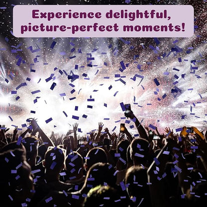 Confetti Poppers Purple Confetti Cannon 12 Pack Party Poppers Biodegradable12 inch Wedding Party Confetti Bulk Streamer Confetti Cannon Launches up to15-25ft for Christmas Birthday Graduation New Year