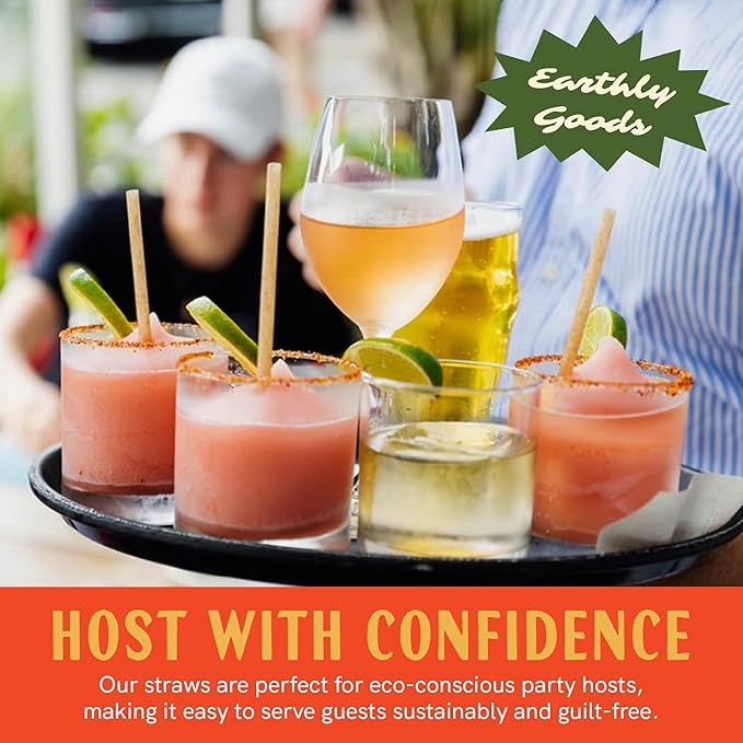 Cocktail 6" Agave Straws - 200 CT