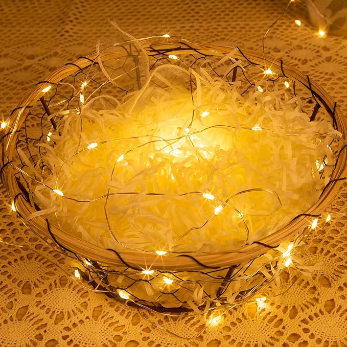 Solar String Lights for Outside,100FT 300 LEDs Solar Fairy Lights,Waterproof 8 Modes Button Outdoor String Light for Patio Garden Backyard Tree Wedding Christmas,Silver Wire,Warm White