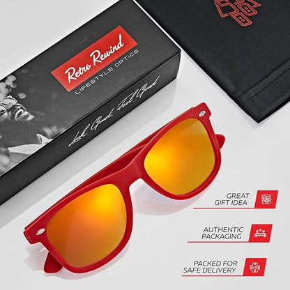 Retro Rewind Polarized Sunglasses for Men and Women - UV Protection Classic Sun Glasses