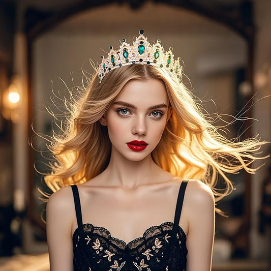 Kamirola - Queen Crown and Tiaras Princess Crown for Women and Girls Crystal Headbands for Bridal, Princess for Wedding and Party（01）