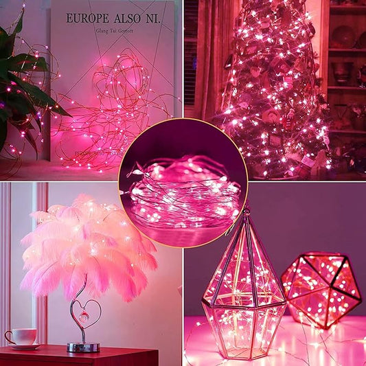 12 Pack Fairy Lights Battery Operated String Lights，7FT 20LED Waterproof Silver Wire Christmas Lights Outdoor,Firefly Mini Lights for Bedroom Party Birthday Wedding Indoor Decorations.