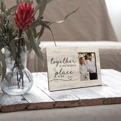Engagement Picture Frame 8x10, Wedding Picture Frame, Engagement Gifts for Couple, Engaged Gifts for Newly, Wedding Gift for Him Her,Together is My Favorite Place Photo Frame 5x7