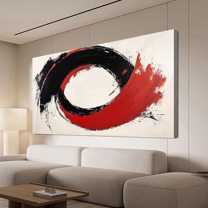 Abstract Wall Art Decor Minimalist Black And White Wall Art Prints Abstract Canvas Art Wall Decor Large Modern Wall Art Decorations Oversized Artwork for Walls Bedroom Office Decor 29" X 58"