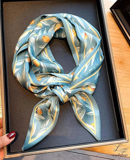 Head Scarf Hair Neck Scarves For Women Purse Bag Scarfs For Handbags Silky Long Thin Satin Headscarf Fashion