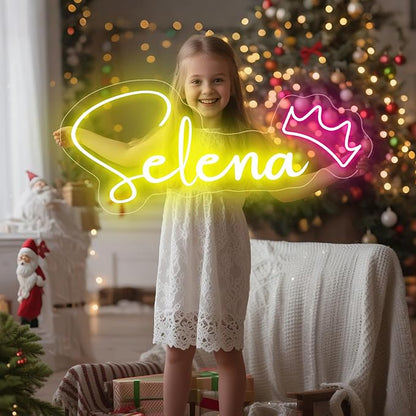 YSMNDE Custom Neon Signs Personalized, Dimmable Led Neon Light Sign Customizable for Wall Decor, Birthday Wedding, Party, Festival Gift