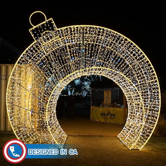 Russell Decor LED Rope Lights Festival Holiday Party Seasonal Christmas Decoration 30ft - 200ft Customized Available (Warm White, 40)